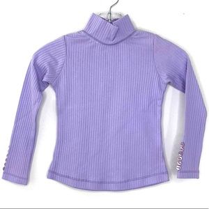 NWT Frenchie Girls Lavander Turtleneck Cotton Top